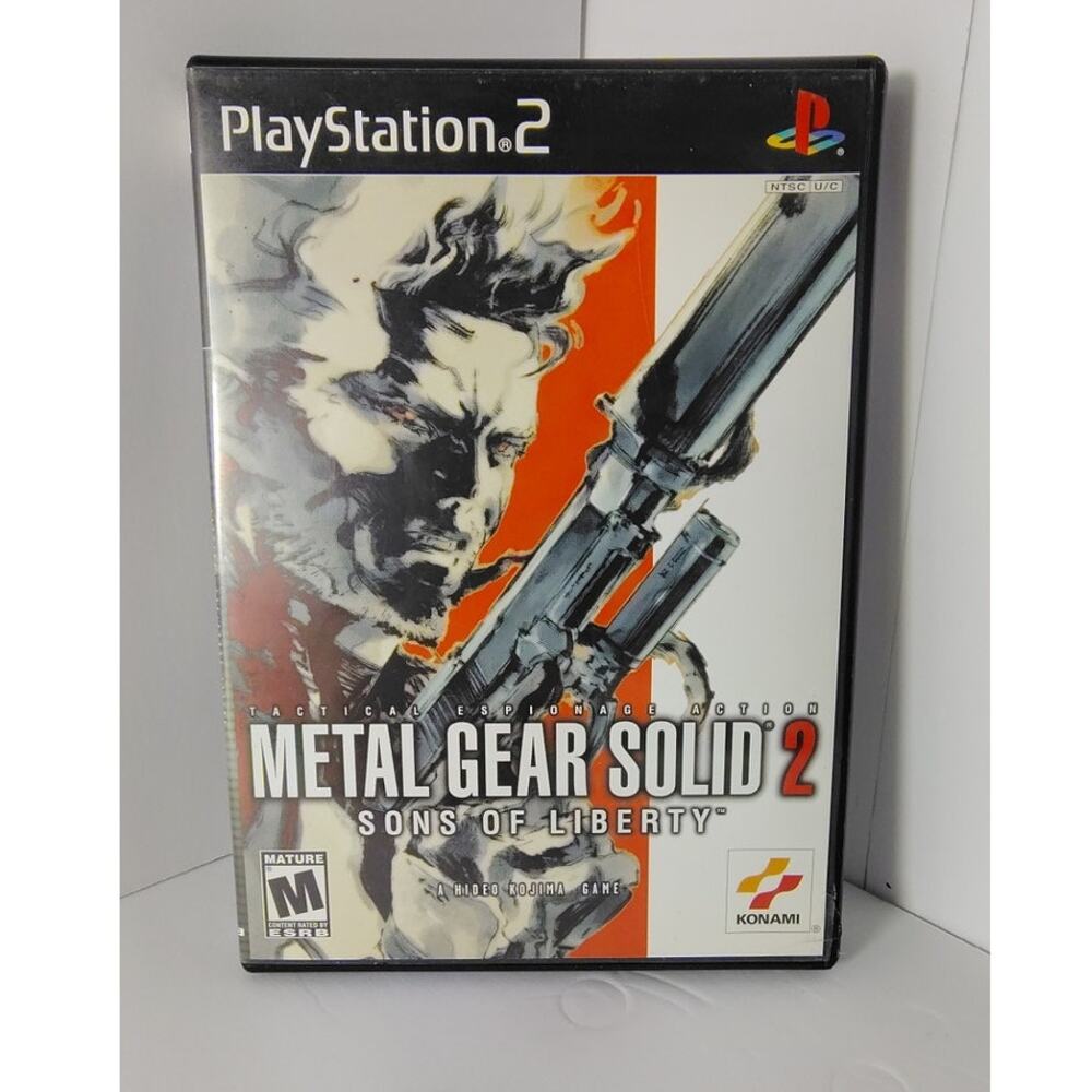 Sony Playstation 2 Metal Gear Solid Son Of Liberty With Insert Video Game Tested
